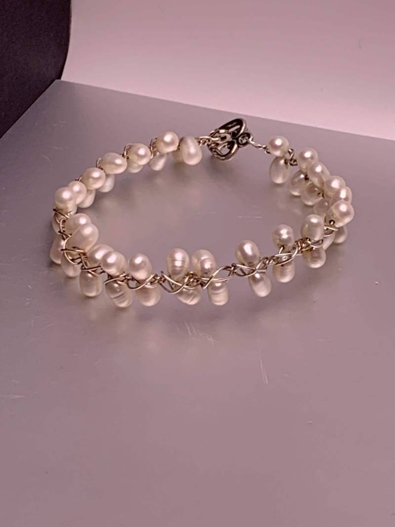 Süßwasserzuchtperlen in 925Er Silber Durchzogen von lukama