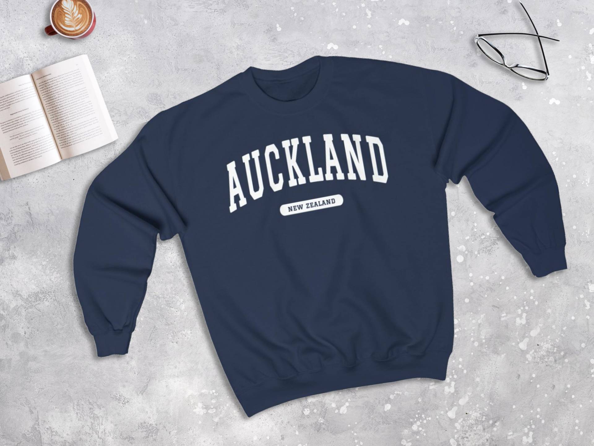 Auckland New Zealand College Style Sweatshirt, Nz Sweater von lukassfr