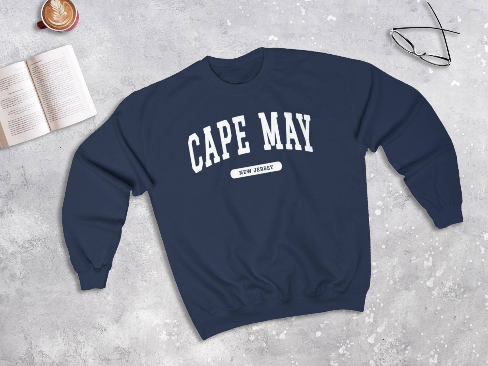 Cape May New Jersey College Style Sweatshirt, Nj Sweater von lukassfr