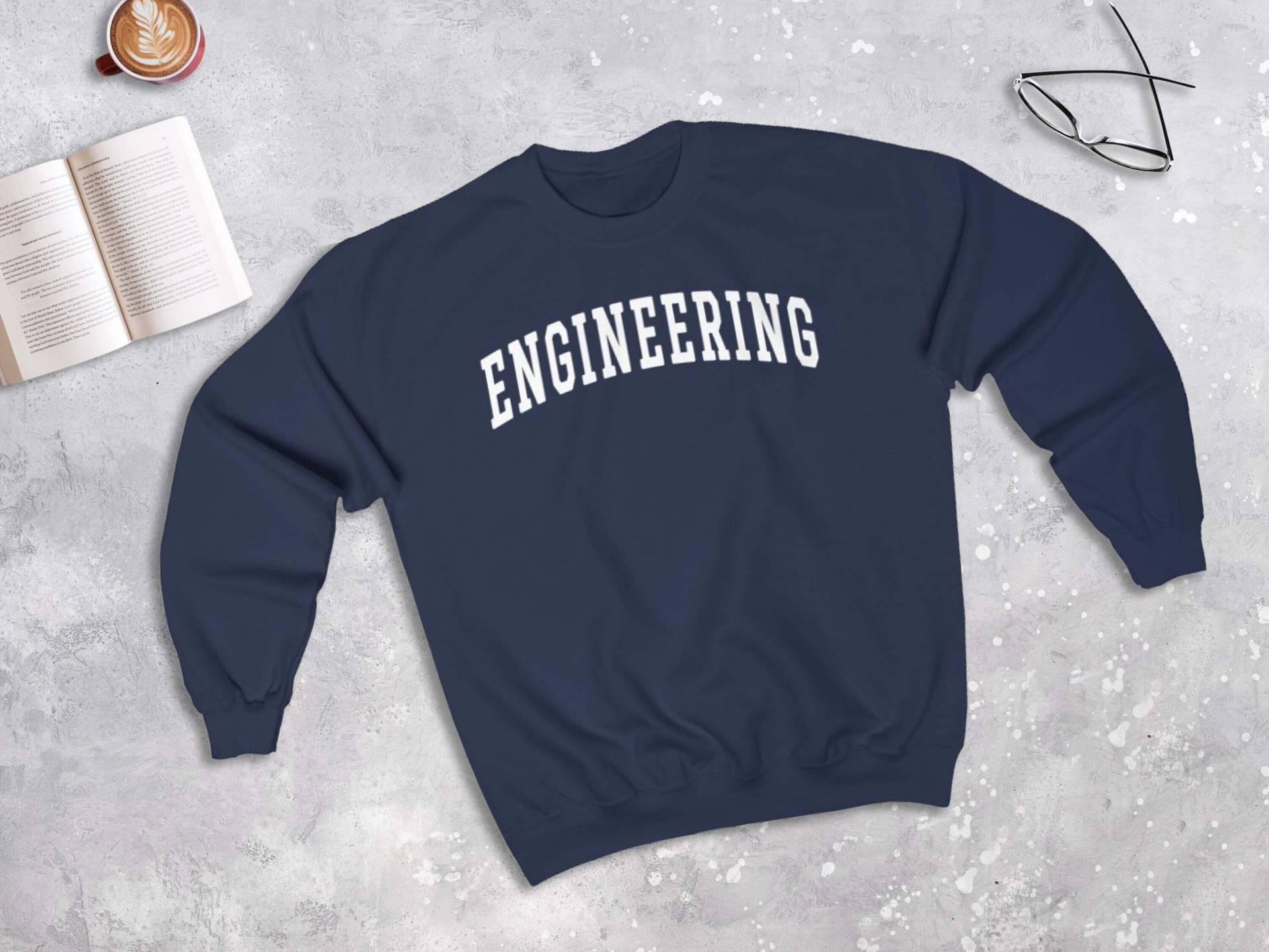 Engineering College Style Sweatshirt, Student Sweater | Unisex von lukassfr