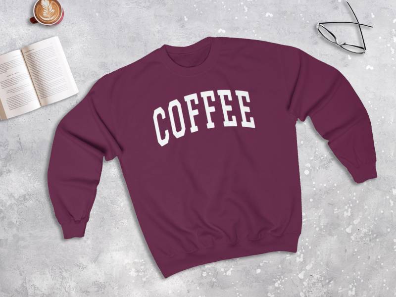 Kaffee College Stil Sweatshirt, Pullover | Unisex von lukassfr