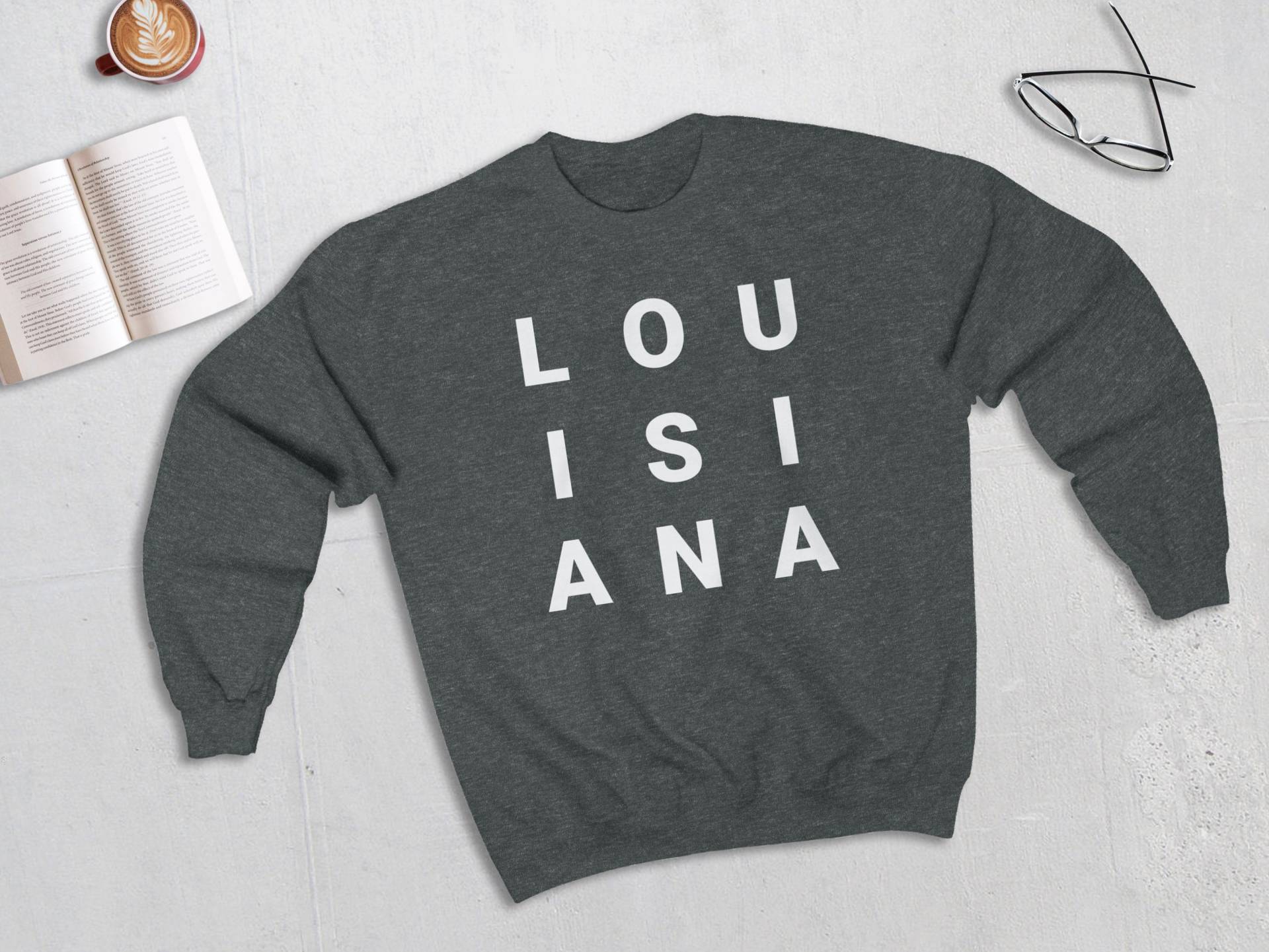 Louisiana Buchstaben Sweatshirt, Shirt, New Orleans Pullover von lukassfr