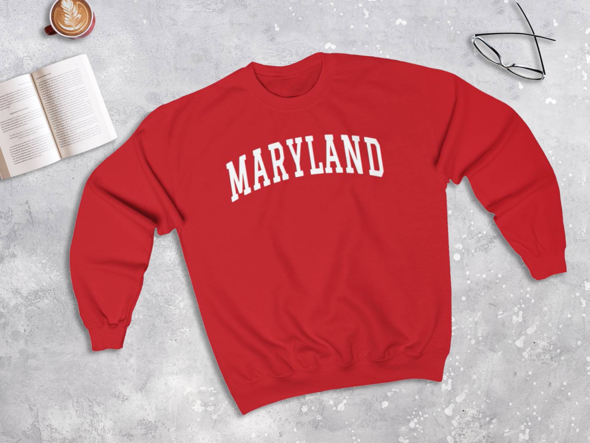 Maryland College Stil Sweatshirt, Pullover | Unisex von lukassfr