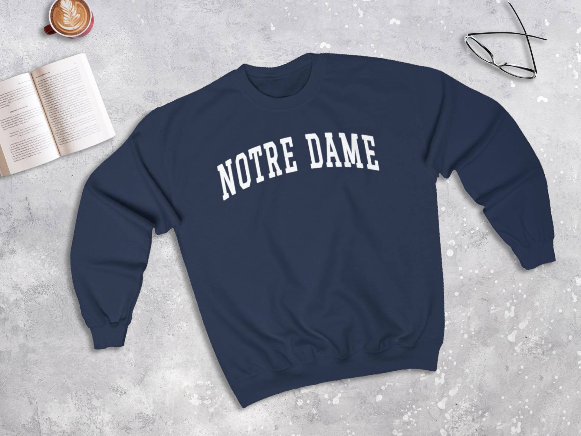 Notre Dame Frankreich College Stil Sweatshirt, Pullover | Unisex von lukassfr