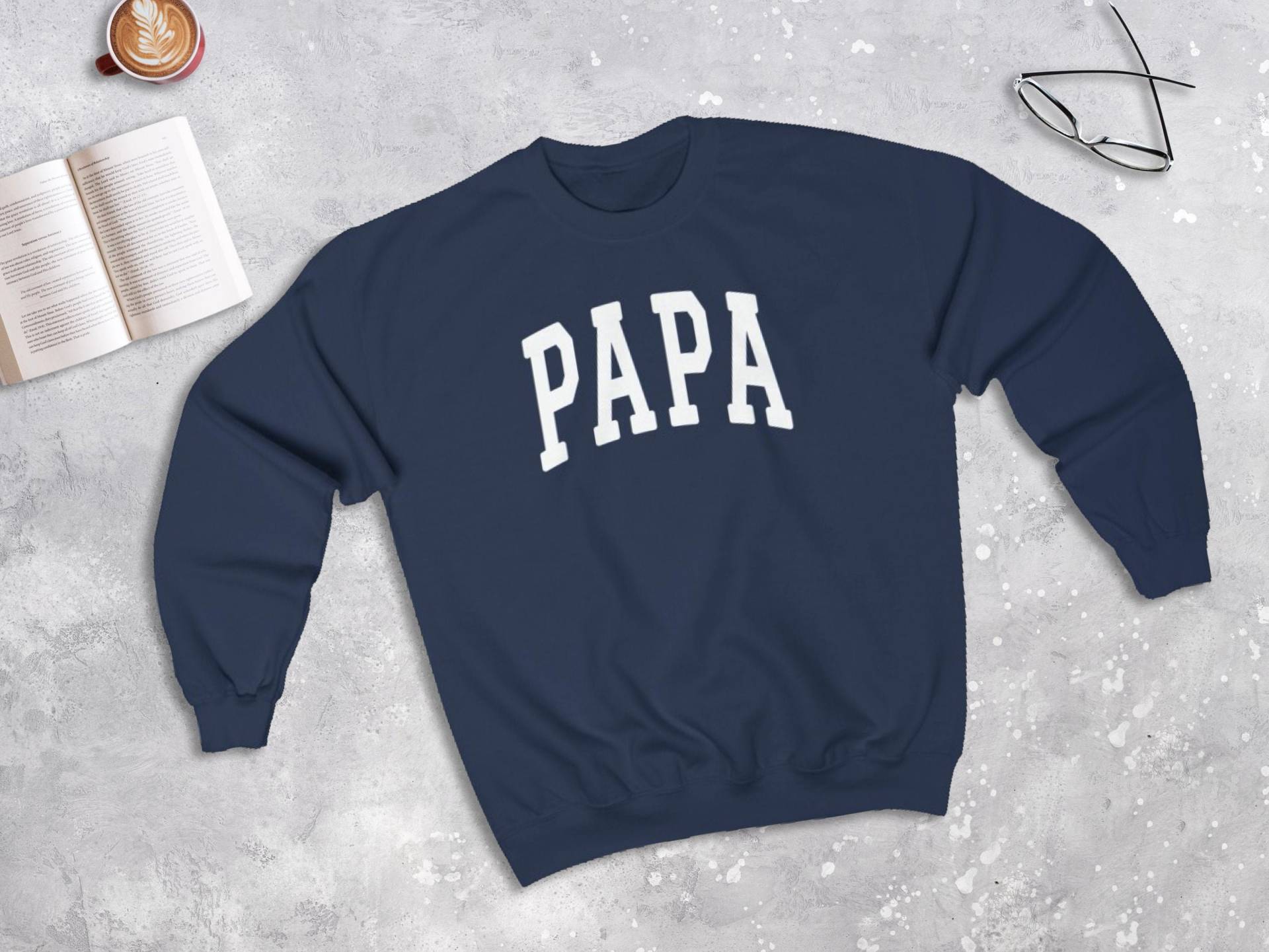 Papa College Stil Sweatshirt, Vatertag Pullover | Unisex von lukassfr