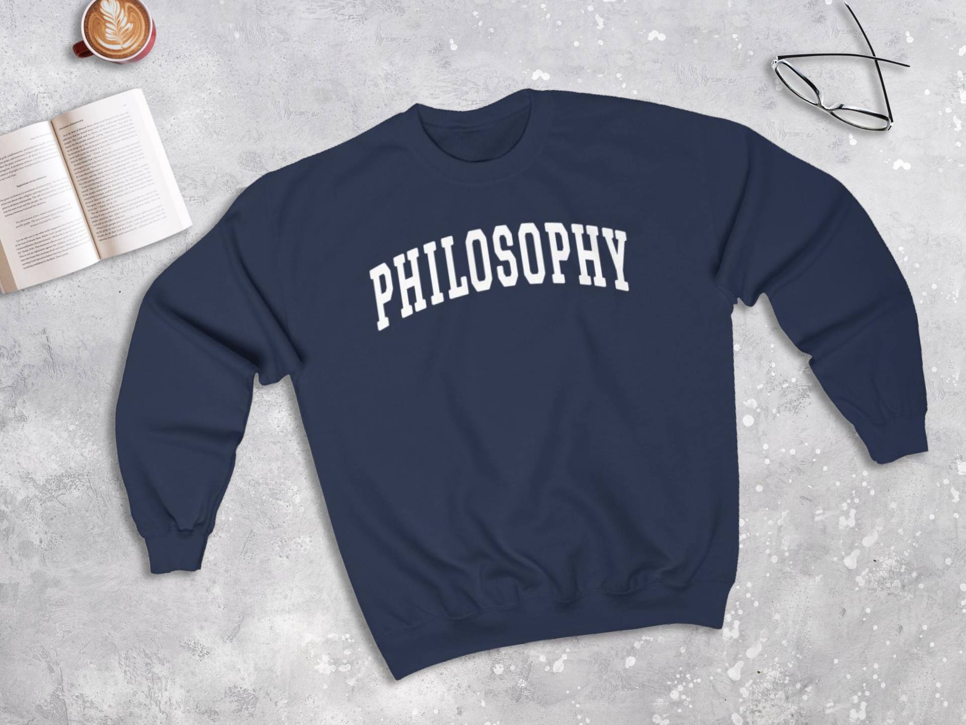 Philosophie College Style Sweatshirt, Studentenpullover | Unisex von lukassfr