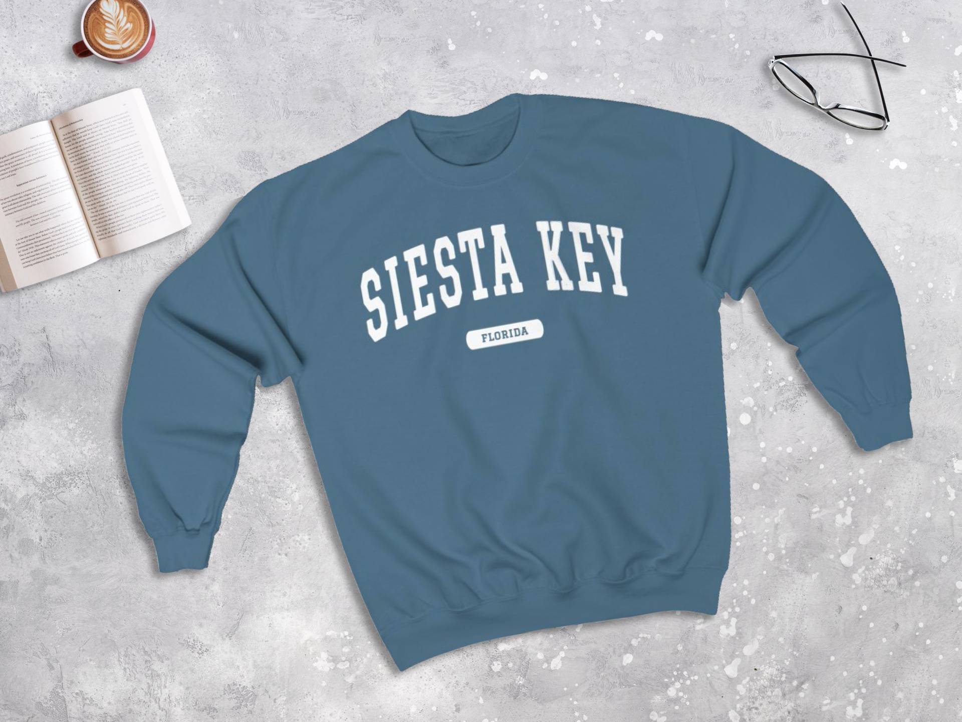 Siesta Key Florida College Style Sweatshirt, Fl Sweater von lukassfr