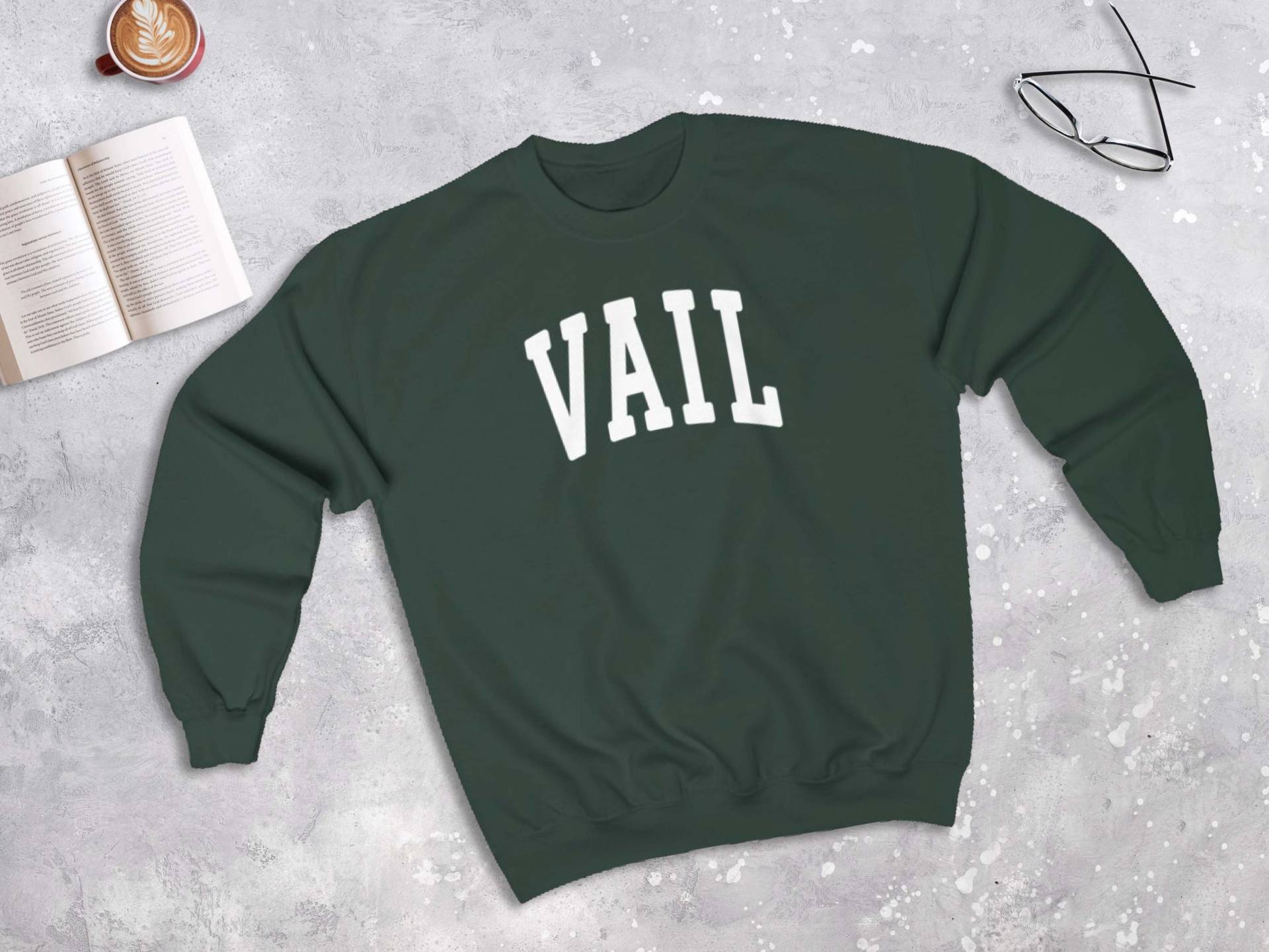 Vail College Style Sweatshirt, Colorado Crewneck Sweater | Unisex von lukassfr