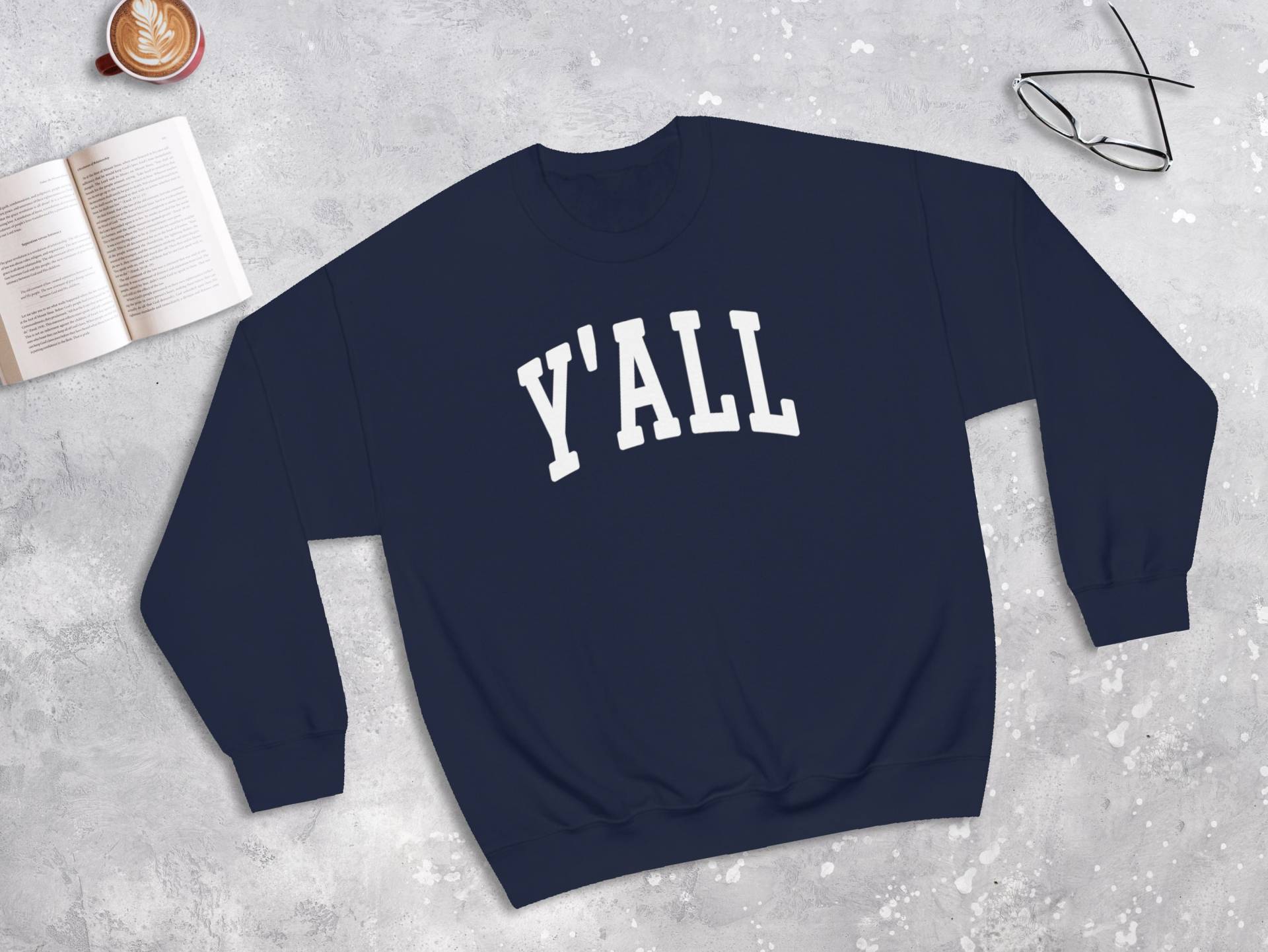 Y'all Sweatshirt College Style, Pullover | Unisex von lukassfr