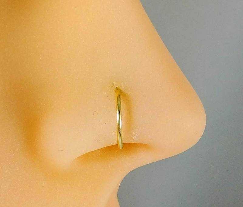 Gefälschte Nase Ring Reifen Tragus Helix Knorpel Gold Gefälschte Nase Ring Reifen Tragus Helix Knorpel Gold von luluandbluecompany