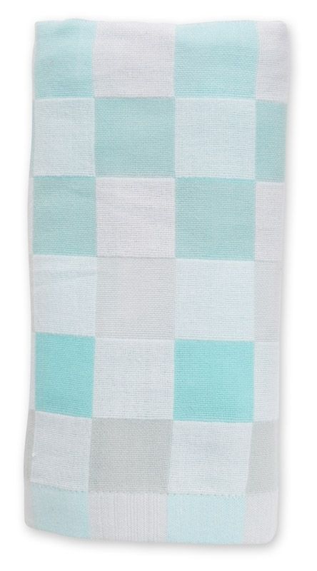 lulujo Luxe Baby Blanket Babydecke - Aqua von lulujo