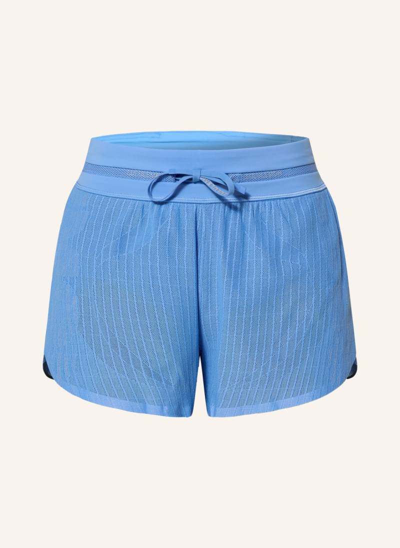 Lululemon 2-In-1-Laufshorts Fast And Free Airflow Mr 3in blau von lululemon
