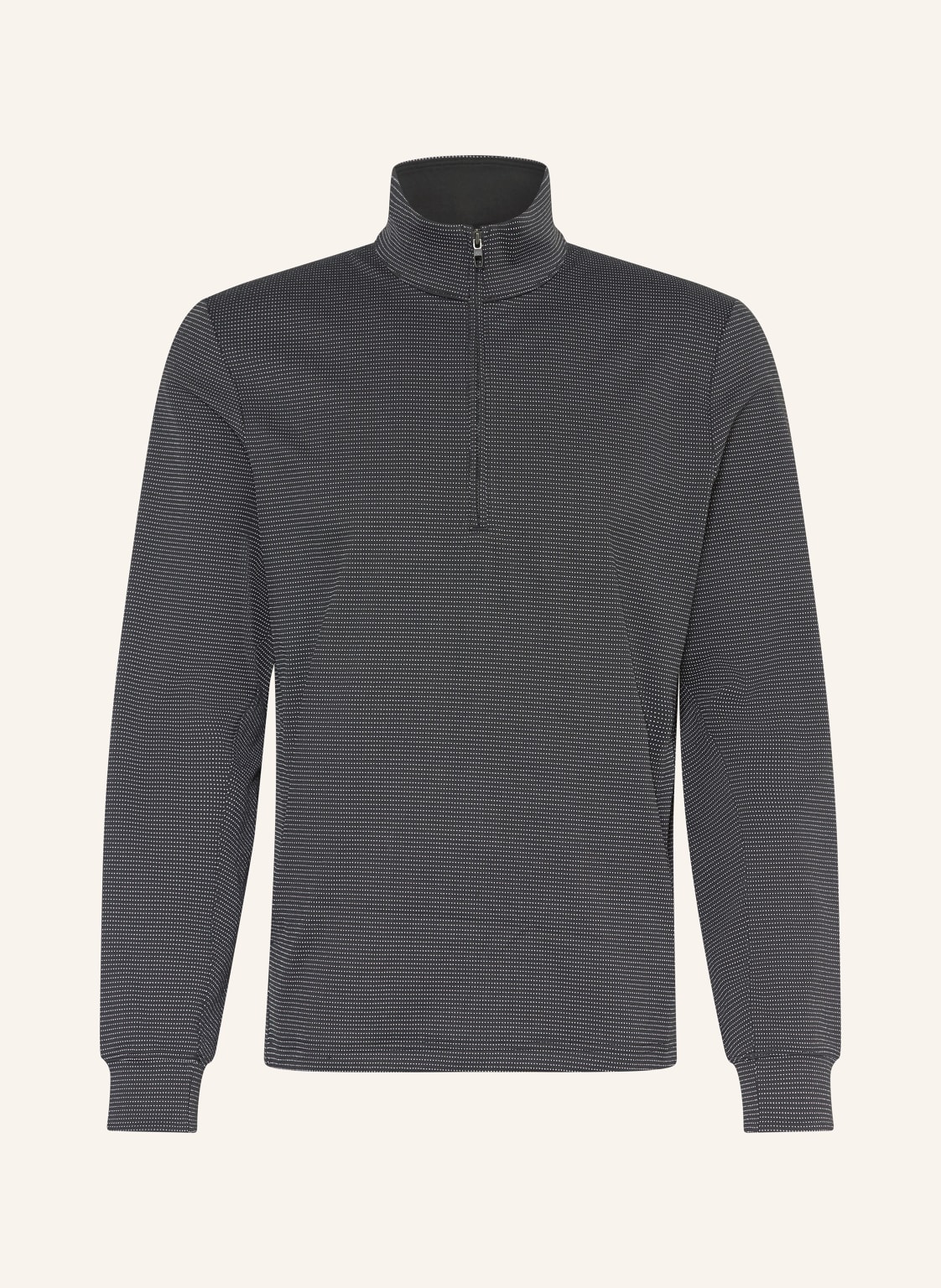 Lululemon Laufshirt Reflective Knit Half Zip schwarz von lululemon