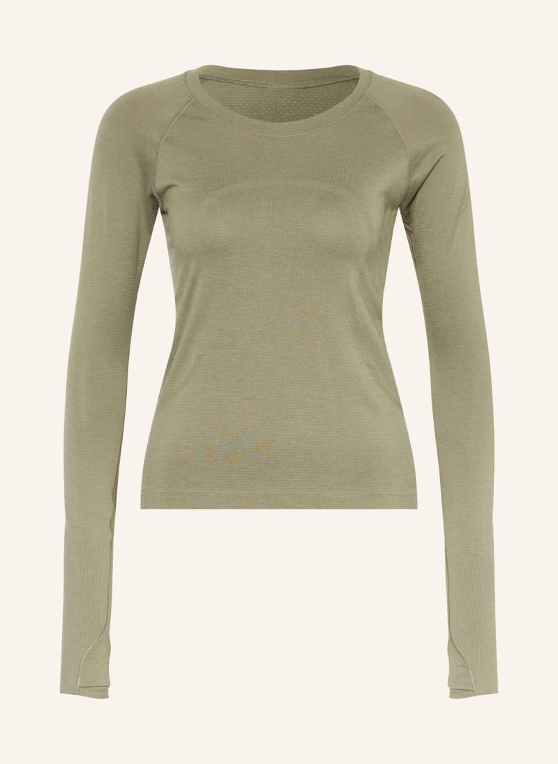 Lululemon Laufshirt Swiftly Tech Ls 2.0 gruen von lululemon