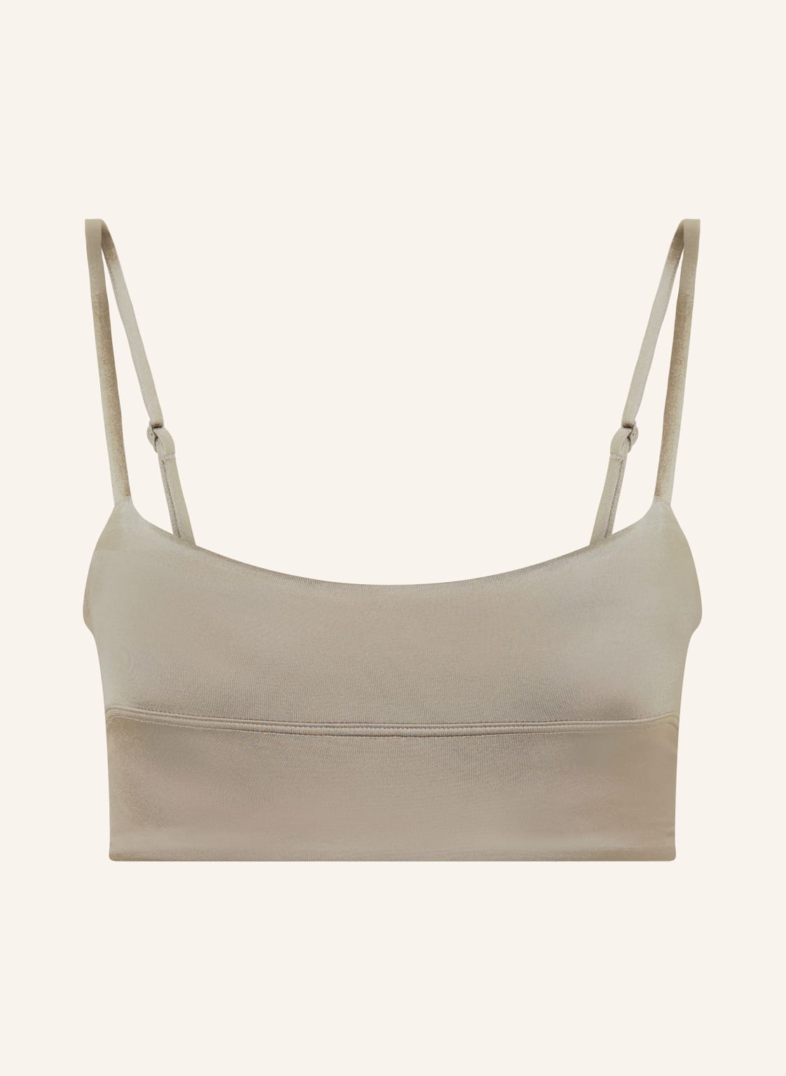 Lululemon Sport-Bh Aus Satin grau von lululemon