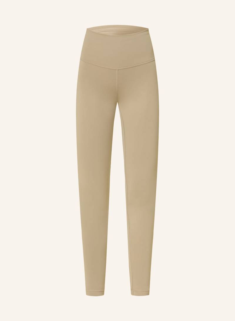 Lululemon Tights Wunder Train Hr 28in braun von lululemon