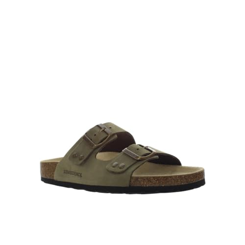 Lumberjack Damen Jolie Schiebe-Sandalen, Grün (Military Green), 35 EU von lumberjack