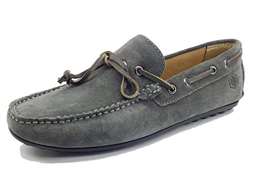 Lumberjack Drive Ash Grey SM81802 Mokassin aus Suede für Herren, Grau - grau - Größe: 43 EU von lumberjack