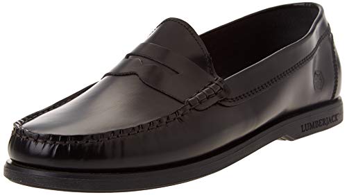 Lumberjack Herren Navigator Fahrer-Slipper, Schwarz, 41 EU von lumberjack