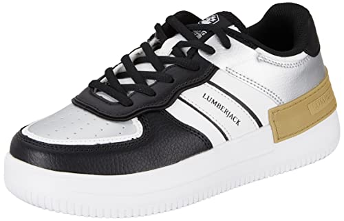 Lumberjack Damen Freya Oxford-Schuh, Weiß Schwarz Silber, 40 EU Lumberjack Damen Freya Oxford-Schuh, Weiß Schwarz Silber, 40 EU von lumberjack