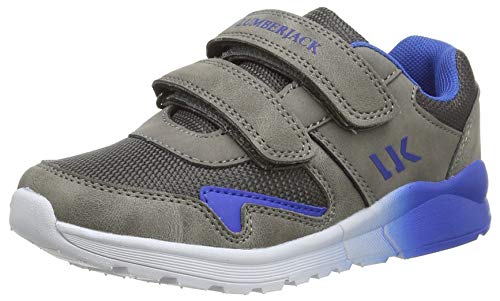 Lumberjack Jungen Unisex-Kinder Swing Gymnastikschuhe, Grau (Grey/Royal Blue M0737), 32 EU von lumberjack