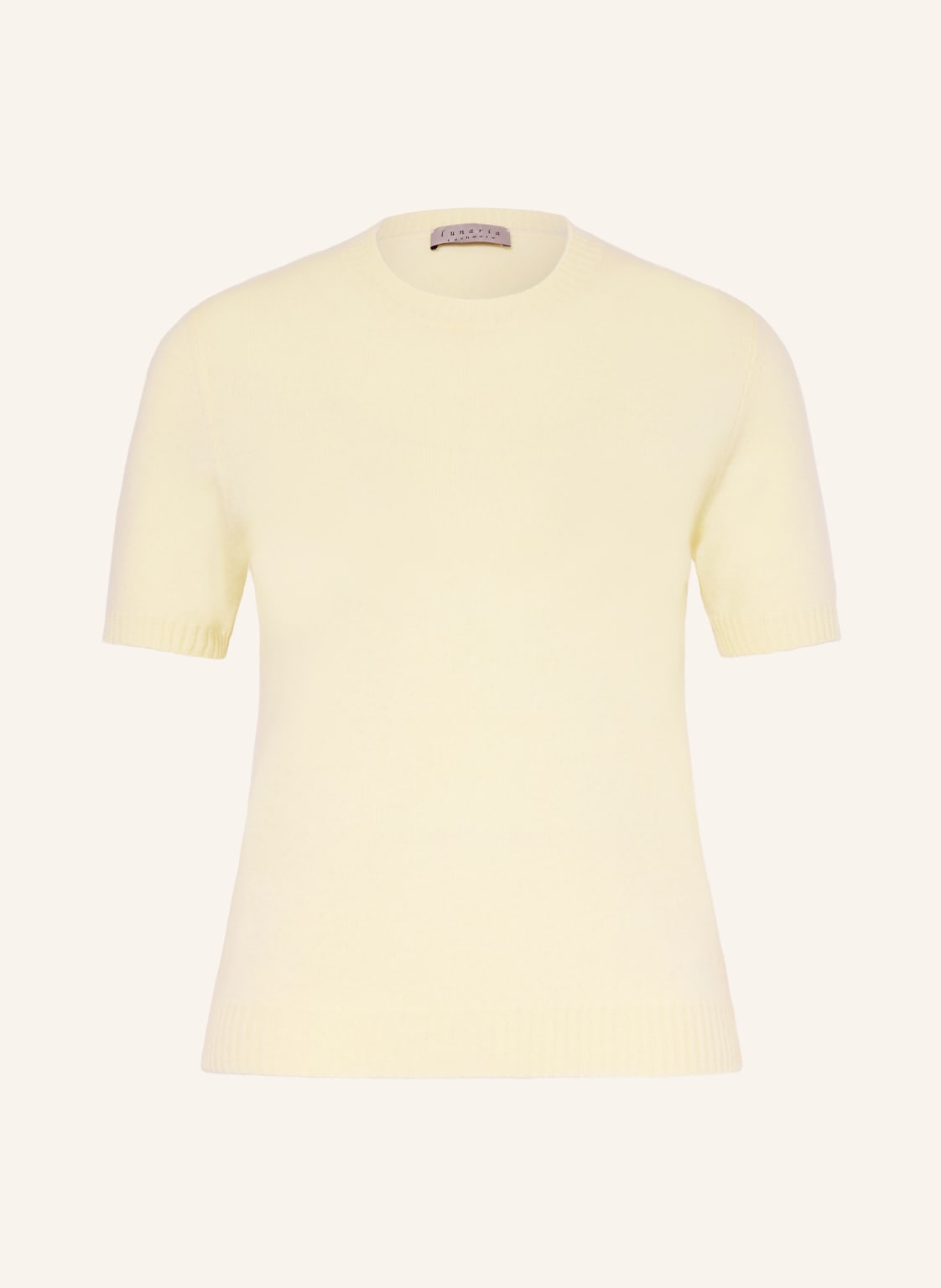 Lunaria Cashmere Strickshirt Aus Cashmere gelb von lunaria cashmere