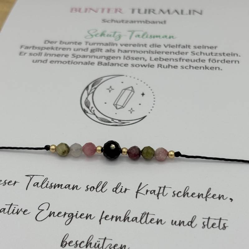 Bunter Turmalin Armband Rund Oder Facettiert Schutzarmband Talisman Edelsteinarmband Edelstein Geschenk Lebensfreude von lunevillage