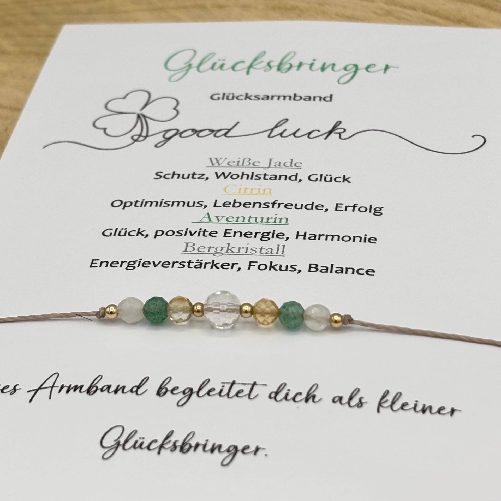 Glücksbringer | Rund Oder Facettiert Glücksarmband Edelstein Armband Kristall Geschenk Für Freundin von lunevillage
