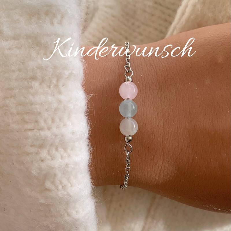 Kinderwunsch Fruchtbarkeit Edelstein Armband Oder Halskette Fertility Glücksarmband Geschenk Personalisiert Mommy To Be von lunevillage