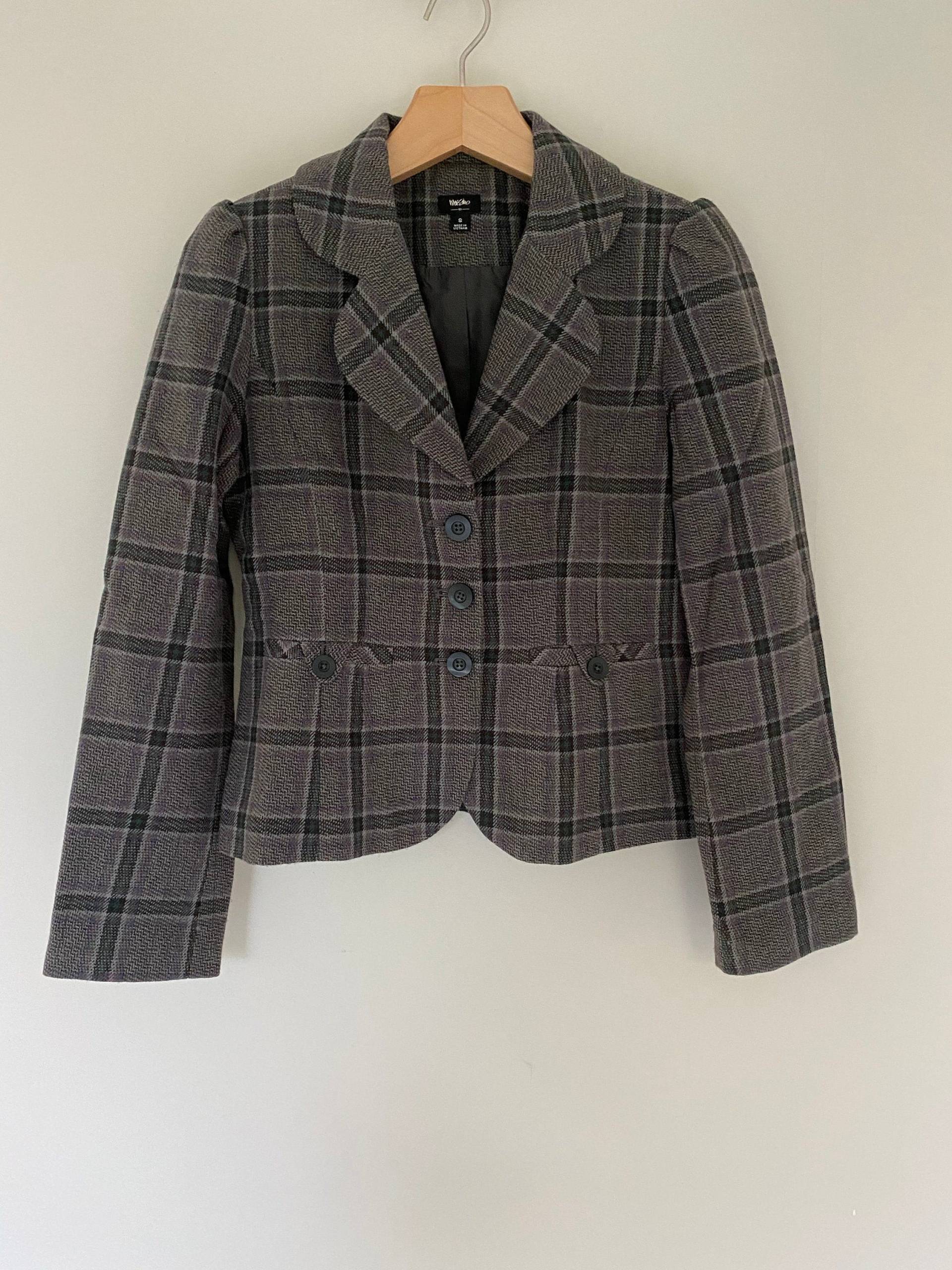 Vintage Mossimo Karierter Multicolor Stirn Grau Blazer Business Größe S Vintage Mossimo Karierter Multicolor Stirn Grau Blazer Business Größe S von lunlalunla