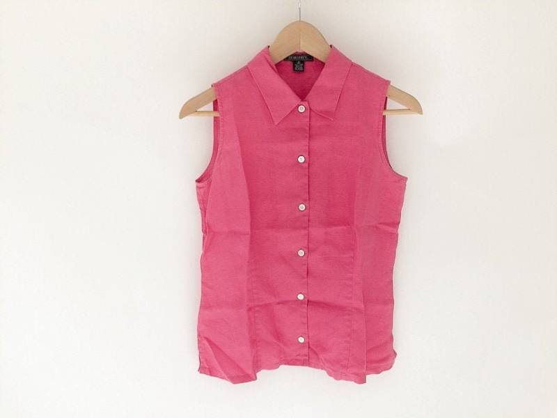 Vintage Sweet Hot Pink Ärmellos 100 % Leinen Shirt Vintage Sweet Hot Pink Ärmellos 100 % Leinen Shirt von lunlalunla