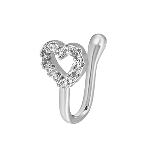 luoluoluo Damen Fake Nasenpiercing Gefälschte Nasenringe U-Förmig Faux Nose Cuff Nasenclip On Nasenpiercing Fake Septum Piercing Nase Ring Schmuck luoluoluo Damen Fake Nasenpiercing Gefälschte Nasenringe U-Förmig Faux Nose Cuff Nasenclip On Nasenpiercing Fake Septum Piercing Nase Ring Schmuck von luoluoluo