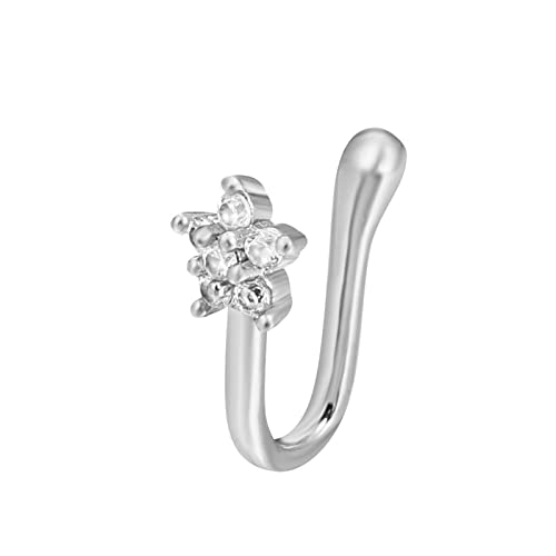 luoluoluo Damen Fake Nasenpiercing Gefälschte Nasenringe U-Förmig Faux Nose Cuff Nasenclip On Nasenpiercing Fake Septum Piercing Nase Ring Schmuck luoluoluo Damen Fake Nasenpiercing Gefälschte Nasenringe U-Förmig Faux Nose Cuff Nasenclip On Nasenpiercing Fake Septum Piercing Nase Ring Schmuck von luoluoluo