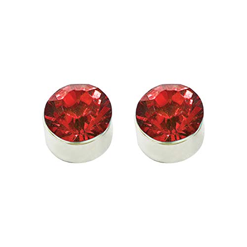 luoluoluo Frauen Magnetische Ohrstecker Zirkon Strass Magnet Ohrringe Bunter Kristall Non-pierced Ohrring Ohne Ohrloch Ohrstecker von luoluoluo