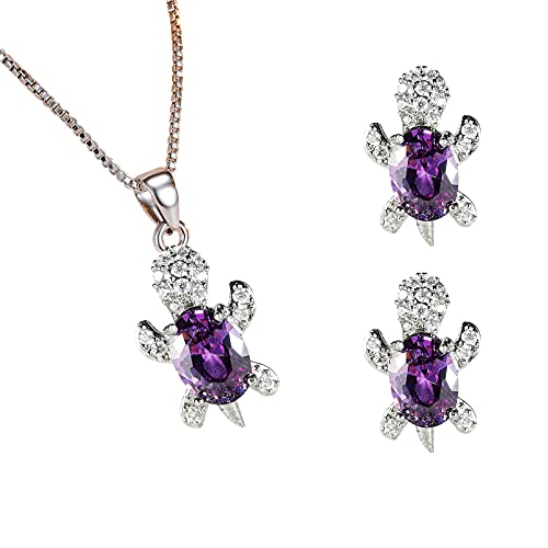 luoluoluo Frauen Schmuck Set Mode Schildkröte Ohrringe Halskette Set Dekoration Tier Serie Schmuck für Mädchen Geschenk 2-teiliges von luoluoluo