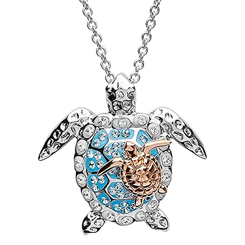 luoluoluo Halskette Damen Herz Anhänger Kette 925 Sterling Silber Halsketten Zirkonia Schmetterling Halskette Mode Schmuck Ketten Halskette für Frauen Damen Kristall Anhänger Halskette von luoluoluo