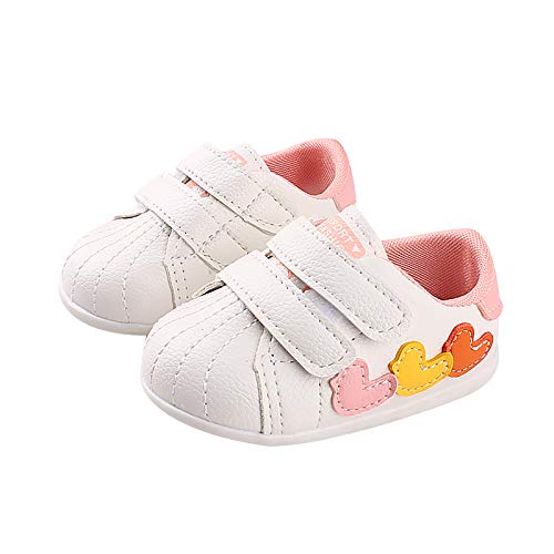 luoluoluo Leder Kinderschuhe Mädchen Kleinkind Schuhe Jungen Lauflernschuhe Babyschuhe Mit Klettverschluss rutschfest Sportschuhe Baby Krabbelschuhe Sneakers von luoluoluo