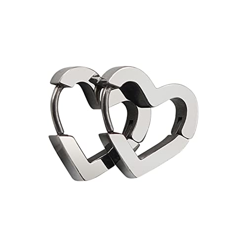 luoluoluo Liebe Herzförmige Kleine Creolen Schläfer Ohrring für Frauen Teenager Mädchen S925 Sterling Silber Knorpel Tragus Niedliche Minimalistische Zierliche Kreolen Schmuck Geschenk von luoluoluo