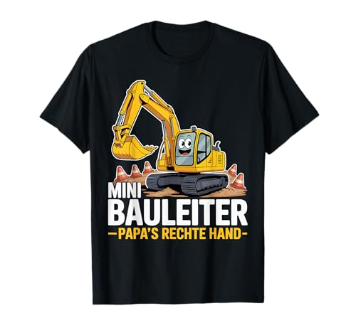 Mini Bauleiter Bauarbeiter Bagger Bauherr Kinder Junge T-Shirt Mini Bauleiter Bauarbeiter Bagger Bauherr Kinder Junge T-Shirt von lustige Baustelle Arbeitskleidung Kostüm Bauarbeit