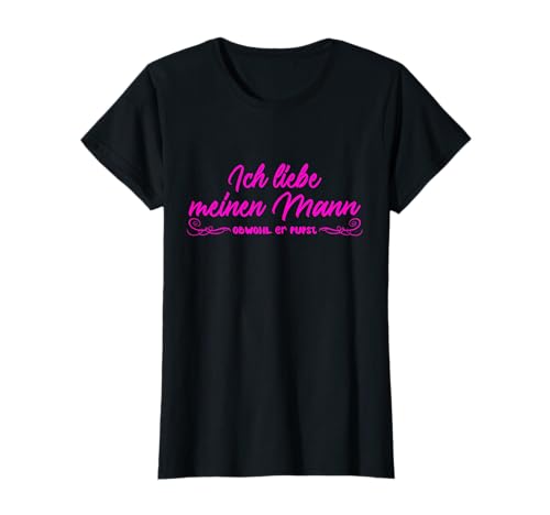 lustige Geschenke für Frauen und Freundinen - Ich liebe meinen Mann obwohl er pupst - lustiger Pups Spruch T-Shirt - Damen - Schwarz - S lustige Geschenke für Frauen und Freundinen - Ich liebe meinen Mann obwohl er pupst - lustiger Pups Spruch T-Shirt - Damen - Schwarz - S von lustige Geschenke für Frauen und Freundinen
