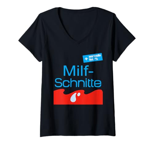 Damen milf schnitte lustige Geschenke T-Shirt mit V-Ausschnitt Damen milf schnitte lustige Geschenke T-Shirt mit V-Ausschnitt von lustige Geschenke für Verwandte und Freunde