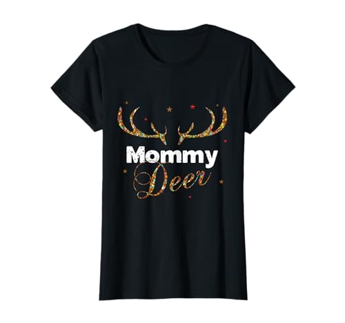 Damen Weihnachtsoutfit Familie mit Mama Rentier Weihnachten T-Shirt Damen Weihnachtsoutfit Familie mit Mama Rentier Weihnachten T-Shirt von lustige Gruppenshirts X-Mas Geschenk