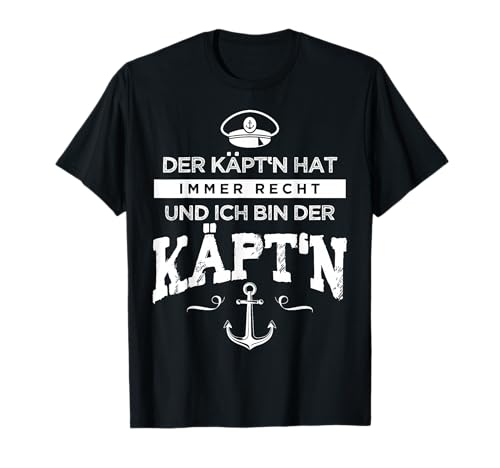 Der Kapitän hat immer recht Käpt'n lustige Sprüche Herren T-Shirt Der Kapitän hat immer recht Käpt'n lustige Sprüche Herren T-Shirt von lustige Kapitän Sprüche