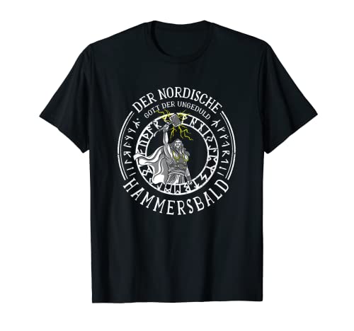 Herren Hammersbald Nordischer Gott der Ungeduld Vikinger T-Shirt Herren Hammersbald Nordischer Gott der Ungeduld Vikinger T-Shirt von lustige Shirt Sprüche für Mann und Vater