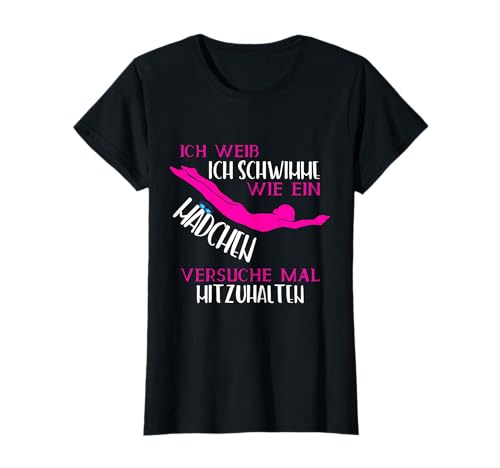 Schwimmen wie ein Mädchen lustiger Spruch T-Shirt Schwimmen wie ein Mädchen lustiger Spruch T-Shirt von lustige Sprüche für Schwimmer