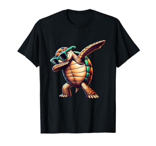 schildkröte dabbing tanzen jungs mädchen T-Shirt von lustige schildkröten geschenke