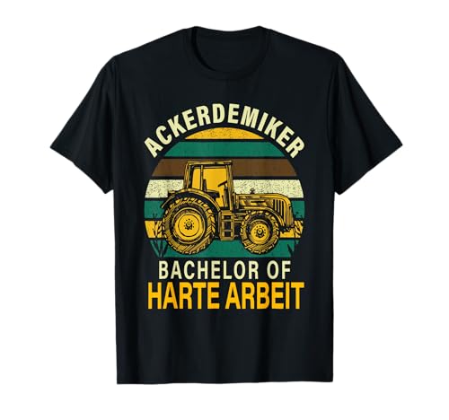 Bauer Geschenk Trecker Bachelor of harte Arbeit Ackerdemiker T-Shirt für Herren in Schwarz, Größe S mit Kurzarm und Klassischer Passform Bauer Geschenk Trecker Bachelor of harte Arbeit Ackerdemiker T-Shirt für Herren in Schwarz, Größe S mit Kurzarm und Klassischer Passform von lustiger Bauern Spruch Landwirt Traktor Bauernkind