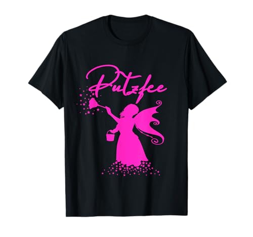 Putzfee Putzfrau Damen Frauen tolles T-Shirt putzen wischen T-Shirt Putzfee Putzfrau Damen Frauen tolles T-Shirt putzen wischen T-Shirt von lustiger Spruch Hausfrau Hausmann Putzfimmel Shirt