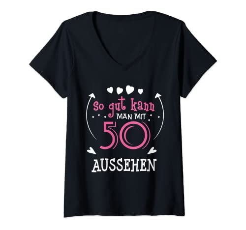 Damen So gut kann man mit 50 aussehen! Lustiges Geburtstags T-Shirt mit V-Ausschnitt Damen So gut kann man mit 50 aussehen! Lustiges Geburtstags T-Shirt mit V-Ausschnitt von lustiger spruch zum 50ten Geburtstag