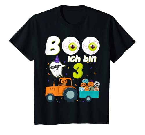 Kinder 3 Geburtstagsshirt Boo ich bin 3 Geburtstag Halloween T-Shirt Kinder 3 Geburtstagsshirt Boo ich bin 3 Geburtstag Halloween T-Shirt von lustiges Halloween Geburtstag 3 Jahre alt